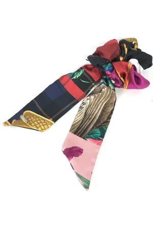 Salvatore Ferragamo Pre-owned, Kobieta, Wielobarwność, ONE SIZE, Pre-owned Silk hair-accessories
