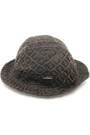 Fendi Pre-owned, Kobieta, brązowy, ONE SIZE, Pre-owned Cotton hats