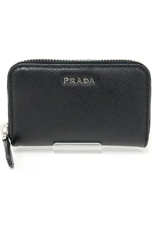 Prada Pre-owned, Kobieta, Czarny, ONE SIZE, Skóra, Pre-owned skórzane portfele