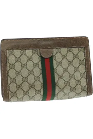 Gucci Pre-owned, Kobieta, Beżowy, ONE SIZE, Skóra, Pre-owned Leather clutches