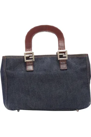 Fendi Pre-owned, Kobieta, brązowy, ONE SIZE, Denim, Pre-owned Denim totes