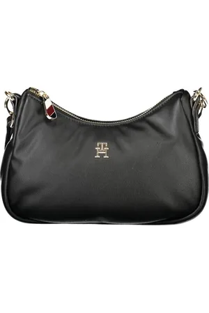 Tommy Hilfiger Torebki, Kobieta, Czarny, ONE SIZE, Ekologiczna Czarna Torba na Ramię Dla Kobiet