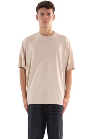 haikure Koszulki, Mężczyzna, Beżowy, M, Zwykły T-shirt w stylu Alain