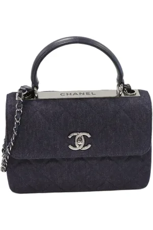 CHANEL Pre-owned, Kobieta, Niebieski, ONE SIZE, Denim, Pre-owned Denim handbags