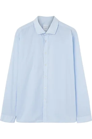 Xacus Koszule, Mężczyzna, Niebieski, 2XL, Niebieska Koszula Bawełniana