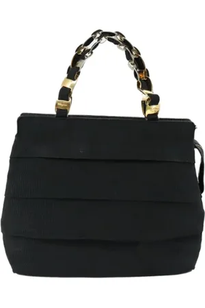 Salvatore Ferragamo Pre-owned, Kobieta, Czarny, ONE SIZE, Pre-owned Canvas handbags