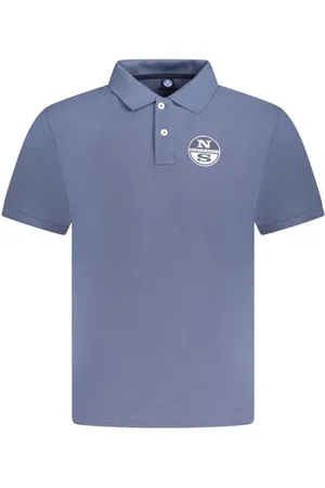 North Sails Koszulki, Mężczyzna, Niebieski, XL, Niebieski Polo z Bawełny dla Mężczyzn