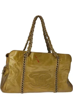 CHANEL Pre-owned, Kobieta, Beżowy, ONE SIZE, Skóra, Pre-owned Fabric totes