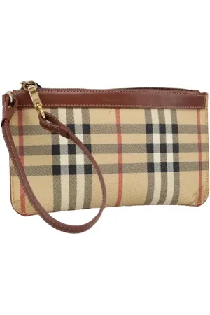 Burberry Pre-owned, Kobieta, Beżowy, ONE SIZE, Skóra, Pre-owned Leather pouches