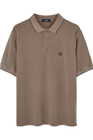 HERNO Koszulki, Mężczyzna, brązowy, 2XL, Stylowe Camel T-shirty i Polosy