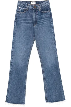 AGOLDE Jeansy, Kobieta, Niebieski, W26, Leena High-Waist Skinny Jeansy