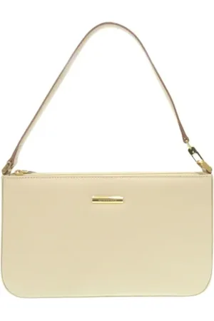 Burberry Pre-owned, Kobieta, Beżowy, ONE SIZE, Skóra, Pre-owned Skórzane torebki
