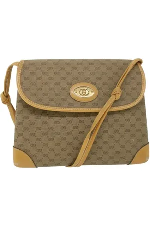 Gucci Pre-owned, Kobieta, Beżowy, ONE SIZE, Skóra, Pre-owned Fabric gucci-bags
