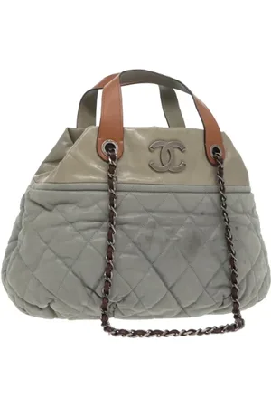 CHANEL Pre-owned, Kobieta, Szary, ONE SIZE, Skóra, Pre-owned Skórzane torebki