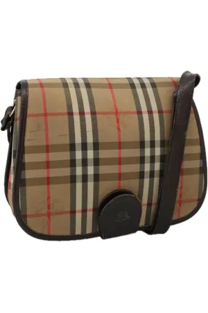 Burberry Pre-owned, Kobieta, Beżowy, ONE SIZE, Pre-owned Canvas shoulder-bags