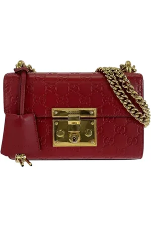 Gucci Pre-owned, Kobieta, Czerwony, ONE SIZE, Skóra, Pre-owned Leather crossbody-bags