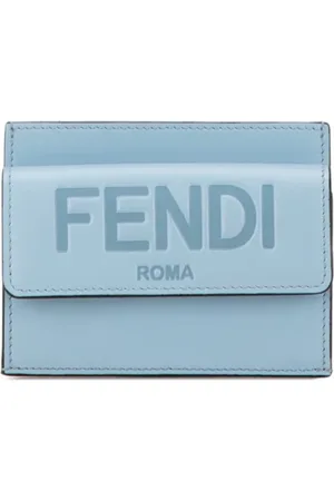 Fendi Pre-owned, Kobieta, Niebieski, ONE SIZE, Skóra, Pre-owned skórzane portfele