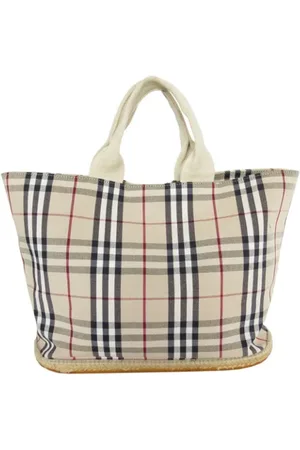 Burberry Pre-owned, Kobieta, Beżowy, ONE SIZE, Pre-owned Canvas handbags