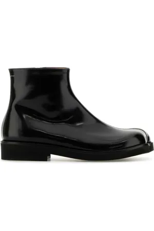 Maison Margiela Buty, Mężczyzna, Czarny, 41 EU, Skóra, Stylowe czarne botki skórzane