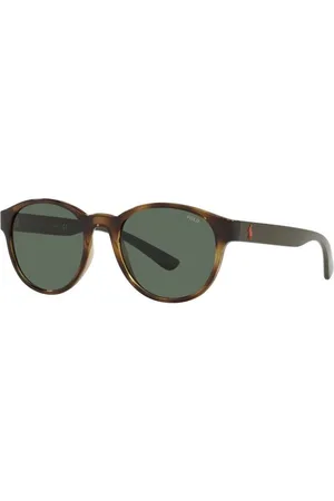 Ralph Lauren Akcesoria, Mężczyzna, brązowy, ONE SIZE, Brązowe Okulary Przeciwsłoneczne z Acetat