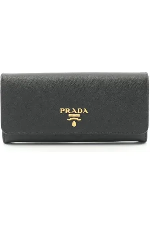 Prada Pre-owned, Kobieta, Czarny, ONE SIZE, Skóra, Pre-owned skórzane portfele