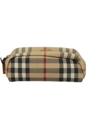 Burberry Pre-owned, Kobieta, Beżowy, ONE SIZE, Pre-owned Canvas clutches