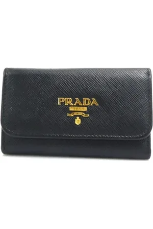 Prada Pre-owned, Kobieta, Czarny, ONE SIZE, Skóra, Pre-owned skórzane portfele
