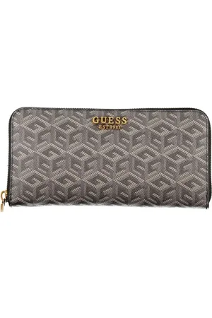 Guess Akcesoria, Kobieta, Czarny, ONE SIZE, Elegancki Czarny Portfel z Wieloma Przegródkami