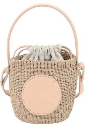 Chloé Torebki, Kobieta, Beżowy, ONE SIZE, Elegant Horse Medal Bucket Bag