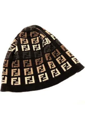 Fendi Pre-owned, Kobieta, brązowy, ONE SIZE, Wełna, Pre-owned Wool hats