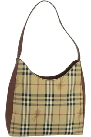 Burberry Pre-owned, Kobieta, Beżowy, ONE SIZE, Pre-owned Canvas shoulder-bags