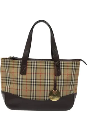 Burberry Pre-owned, Kobieta, Beżowy, ONE SIZE, Pre-owned Canvas handbags