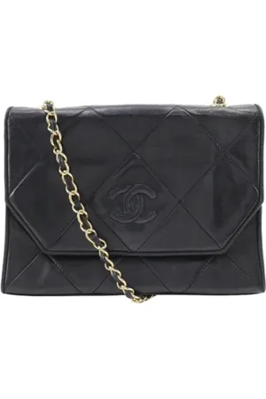 CHANEL Pre-owned, Kobieta, Czarny, ONE SIZE, Skóra, Pre-owned skórzane torby na ramię