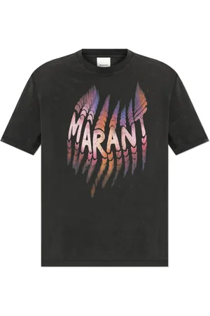 Isabel Marant Koszulki, Mężczyzna, Szary, S, Bawełna, T-shirt Hugo