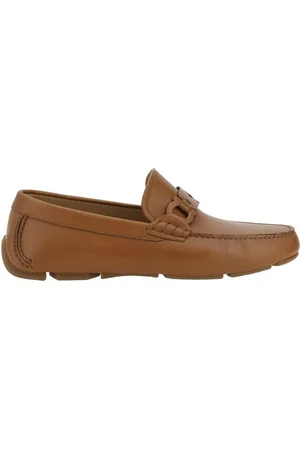Salvatore Ferragamo Buty, Mężczyzna, brązowy, 40 EU, Elegant Ornament Driver Mokasyny
