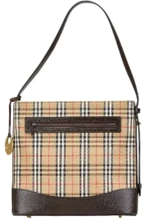 Burberry Pre-owned, Kobieta, Beżowy, ONE SIZE, Pre-owned Canvas handbags