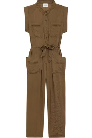Isabel Marant Kombinezony, Kobieta, Beżowy, M, Bawełna, Khaki Nylon Bawełna Wiskoza Tuta