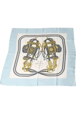 Hermès Pre-owned, Kobieta, Niebieski, ONE SIZE, Pre-owned Silk scarves