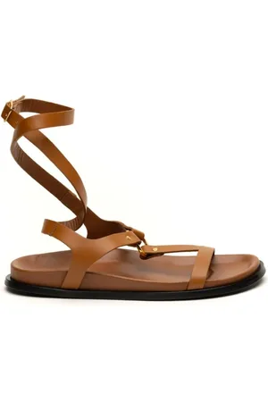 ALOHAS Buty, Kobieta, brązowy, 40 EU, Skórzany Sandał Kizzi Tan