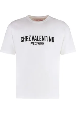 VALENTINO GARAVANI Koszulki, Mężczyzna, Beżowy, 2XL, Len, Żakardowy T-shirt z okrągłym dekoltem