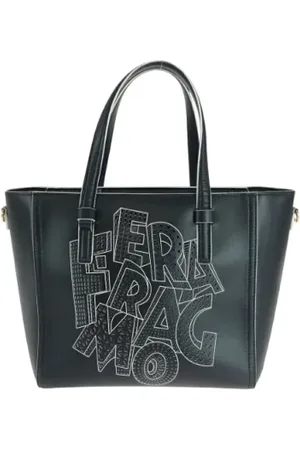 Salvatore Ferragamo Pre-owned, Kobieta, Czarny, ONE SIZE, Skóra, Pre-owned Leather totes