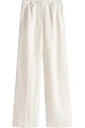 Tommy Hilfiger Spodnie, Kobieta, Szary, S, Pinstripe Wide Leg Pants