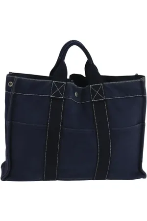 Hermès Pre-owned, Kobieta, Niebieski, ONE SIZE, Pre-owned Canvas handbags