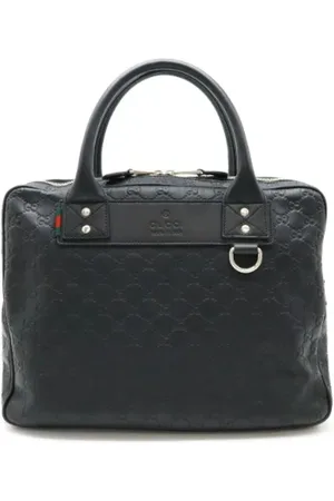 Gucci Pre-owned, Mężczyzna, Czarny, ONE SIZE, Skóra, Pre-owned Leather briefcases