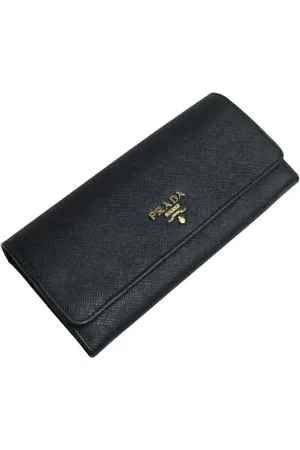 Prada Pre-owned, Kobieta, Czarny, ONE SIZE, Skóra, Pre-owned skórzane portfele