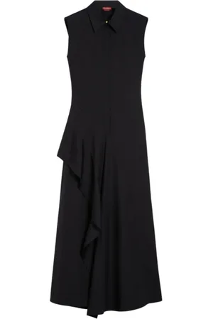 Max Mara Sukienki, Kobieta, Czarny, S, Czarne Sukienki dla Kobiet Elegancki Styl