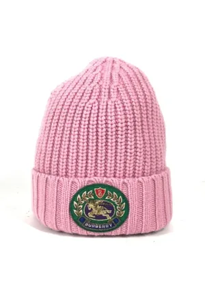 Burberry Pre-owned, Kobieta, Różowy, ONE SIZE, Kaszmir, Pre-owned Cashmere hats