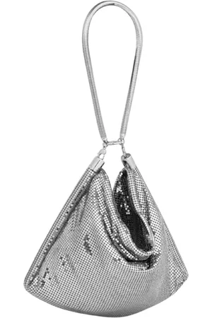 Paco rabanne Torebki, Kobieta, Szary, ONE SIZE, Srebrna Chainmailowa Kieszeń w Srebrze