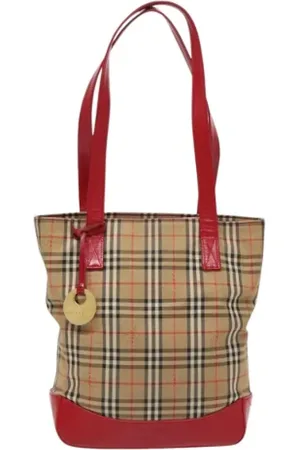 Burberry Pre-owned, Kobieta, Beżowy, ONE SIZE, Pre-owned Canvas shoulder-bags