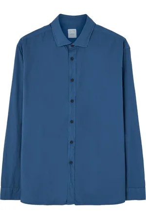 Xacus Koszule, Mężczyzna, Niebieski, 2XL, Niebieska Bawełniana Koszula